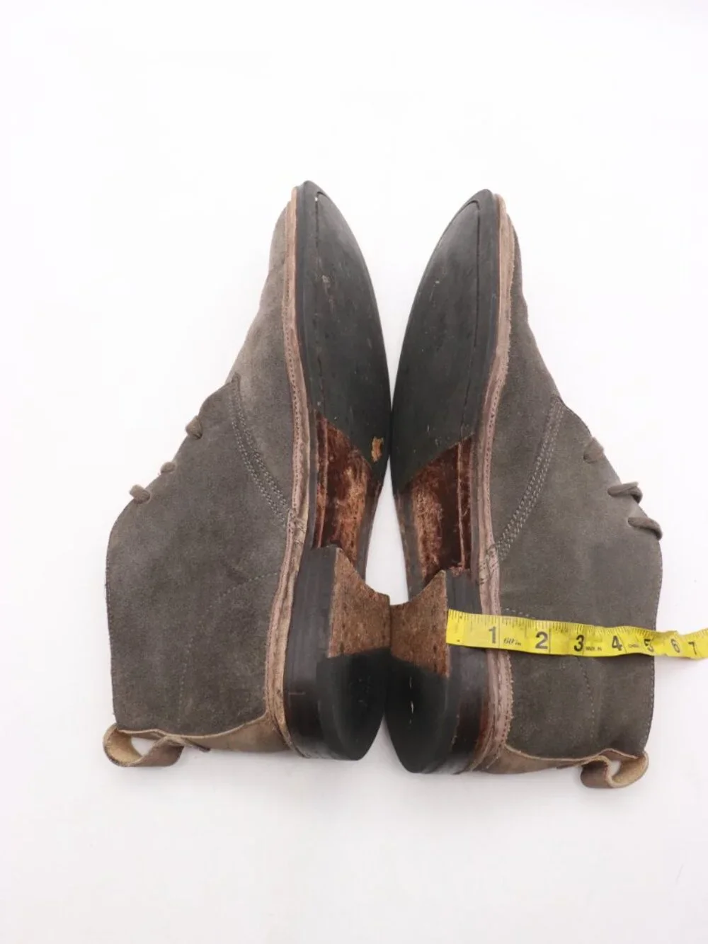 John Varvatos Chukka Boots Men's Size 10 M Gray Suede Leather